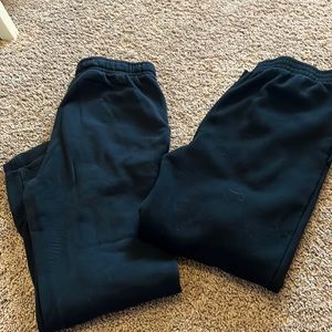 2 pairs of black joggers